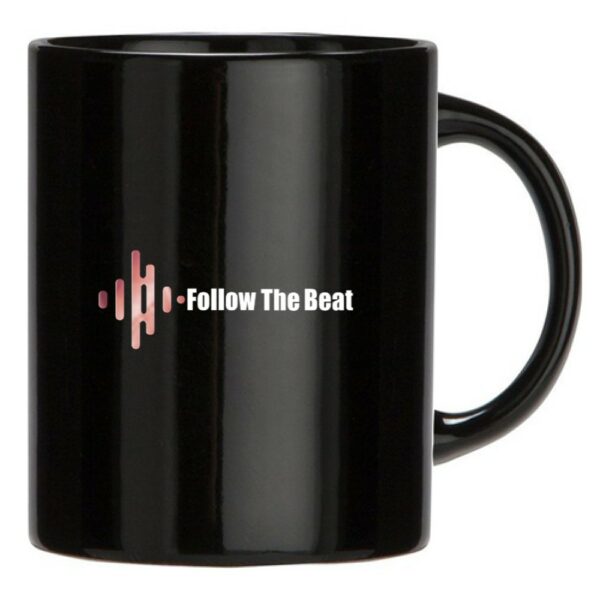 TAZZA NERA DA LATTE PER COLAZIONE Follow The Beat