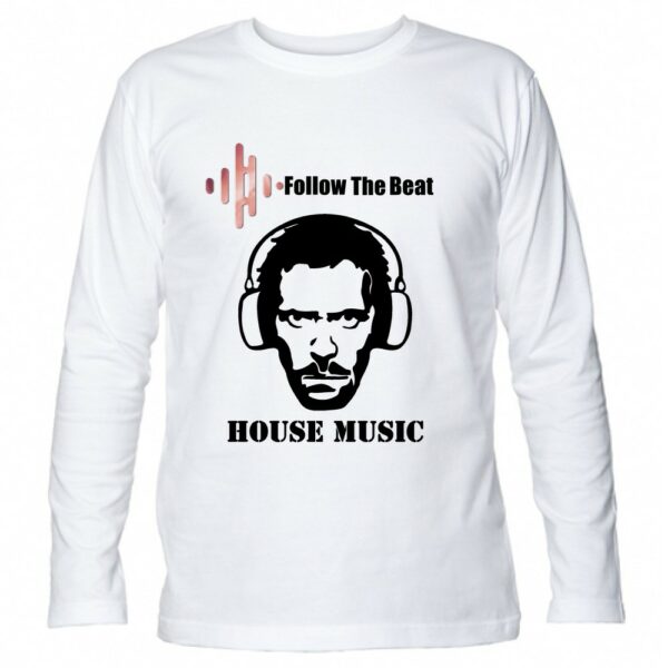 T-SHIRT MANICA LUNGA VARI COLORI DR HOUSE MUSIC Follow The Beat